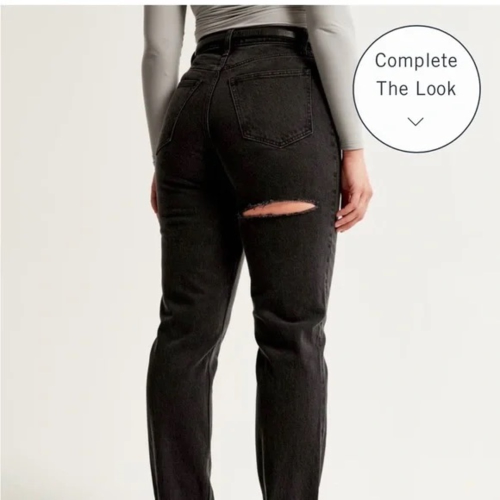 Abercrombie & Fitch curve love 90s Straight Jeans